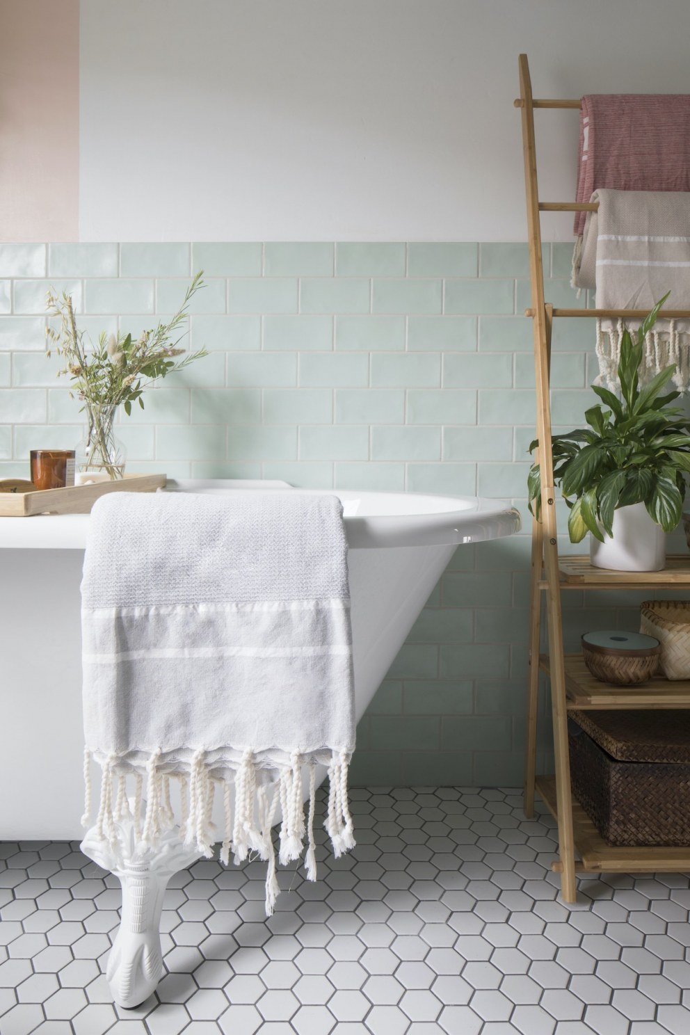 Gladstone Residence | Bamboo towel rack | Interior Designers